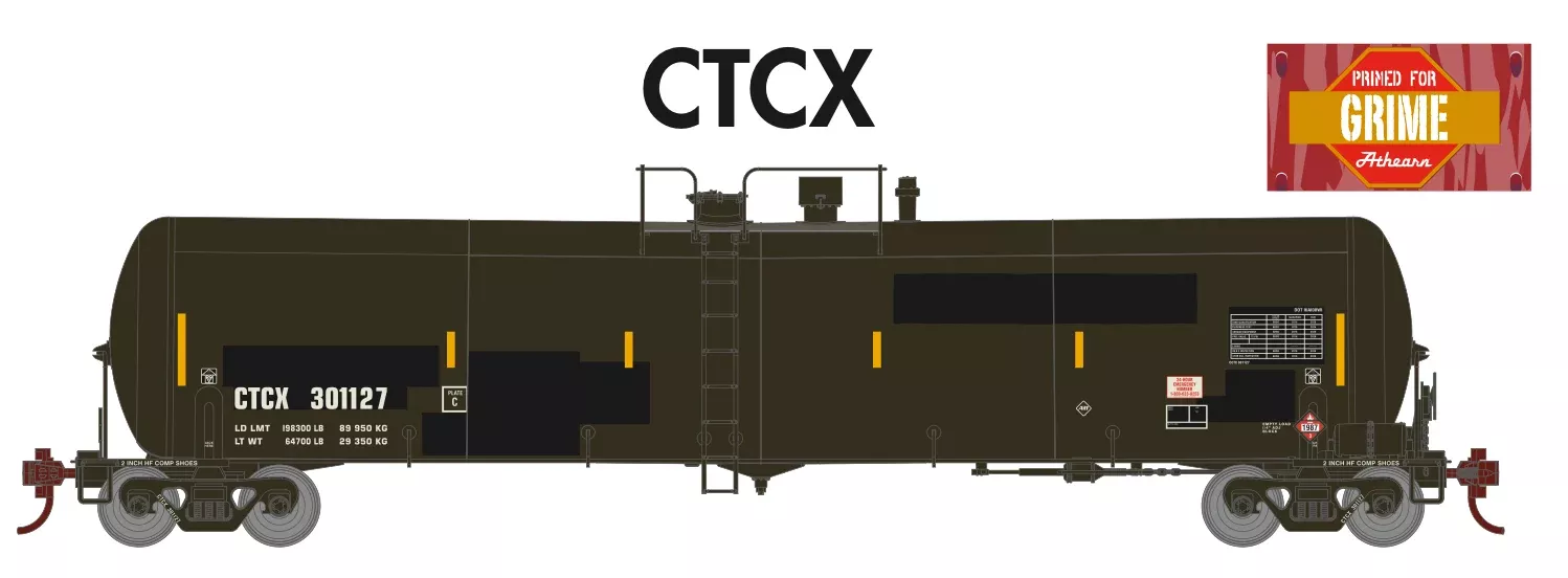 Athearn 29933 HO Scale 30,000 Gallon Ethanol Tank Car CTCX