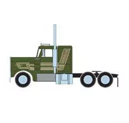 Athearn 41062 HO Scale Kenworth Tractor Green and Gold