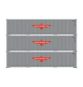Athearn 63385 HO Scale 40' Smooth Side Container American President Line APL