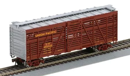 Athearn 75959 HO Scale 40' Stock Car Union Pacific "Brown" UP 46849D