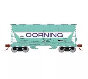 Athearn 81065 HO Scale ACF 2970 2 Bay Covered Hopper Corning NAHX 90401