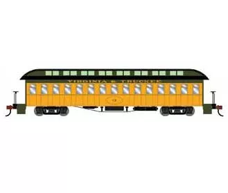 Athearn 84864 HO Scale Overland Passenger Car Coach Virginia & Truckee V&T 3