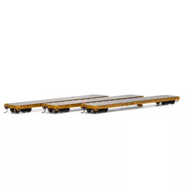 Athearn ATH98085 60' Flat Car - Frisco (3) HO Scale