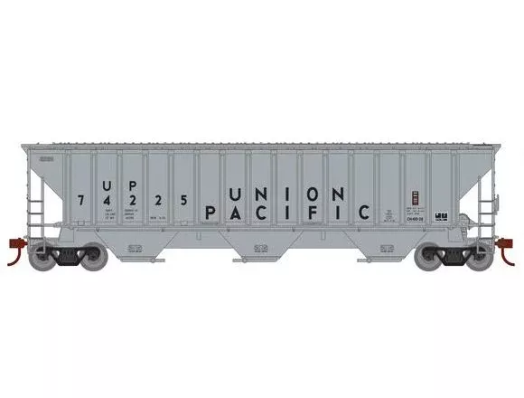 Athearn RTR 22262 HO Scale PS 4740 Covered Hopper Union Pacific UP 74225