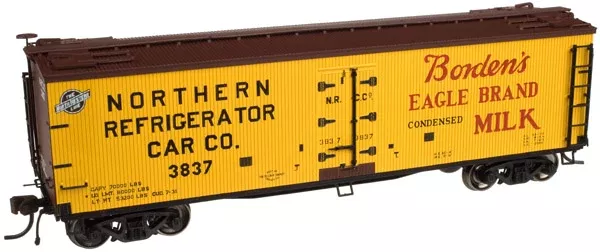 Atlas 20002005 HO Scale 40' Wood Reefer Borden's NRCC 3837