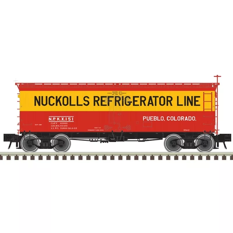 Atlas 20007207 HO Scale 36' Wood Reefer Nuckoll's 151
