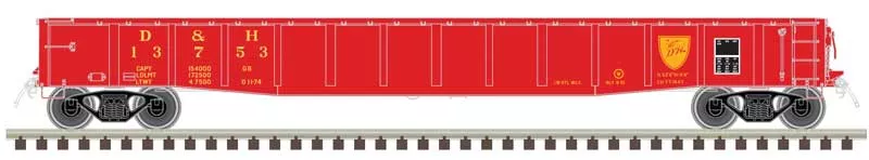 Atlas 50006425 N Scale ACF 70 Ton 52' Gondola Delaware & Hudson D&H 13856