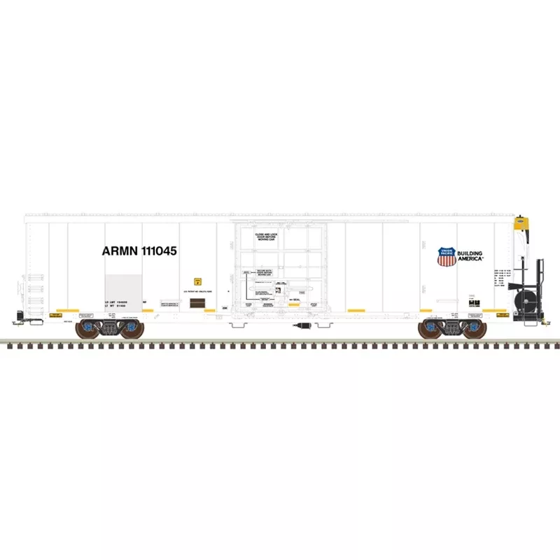 Atlas Master 50006545 N Scale Trinity 64' Reefer Union Pacific "High Numbers" ARMN 111045