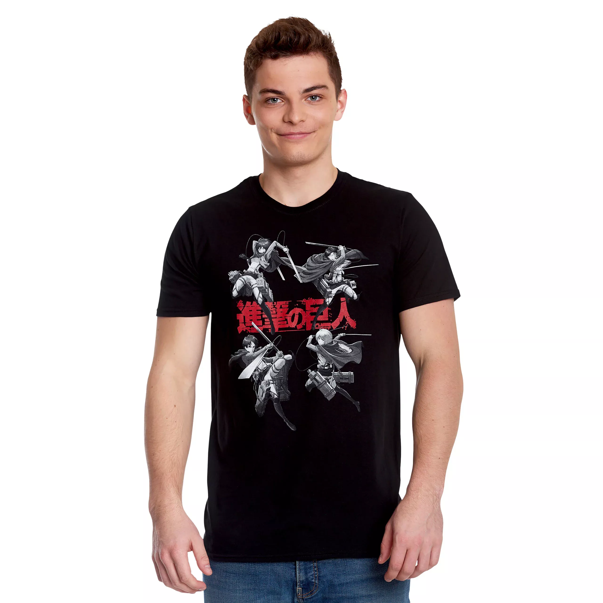 Attack on Titan - Characters T-Shirt black