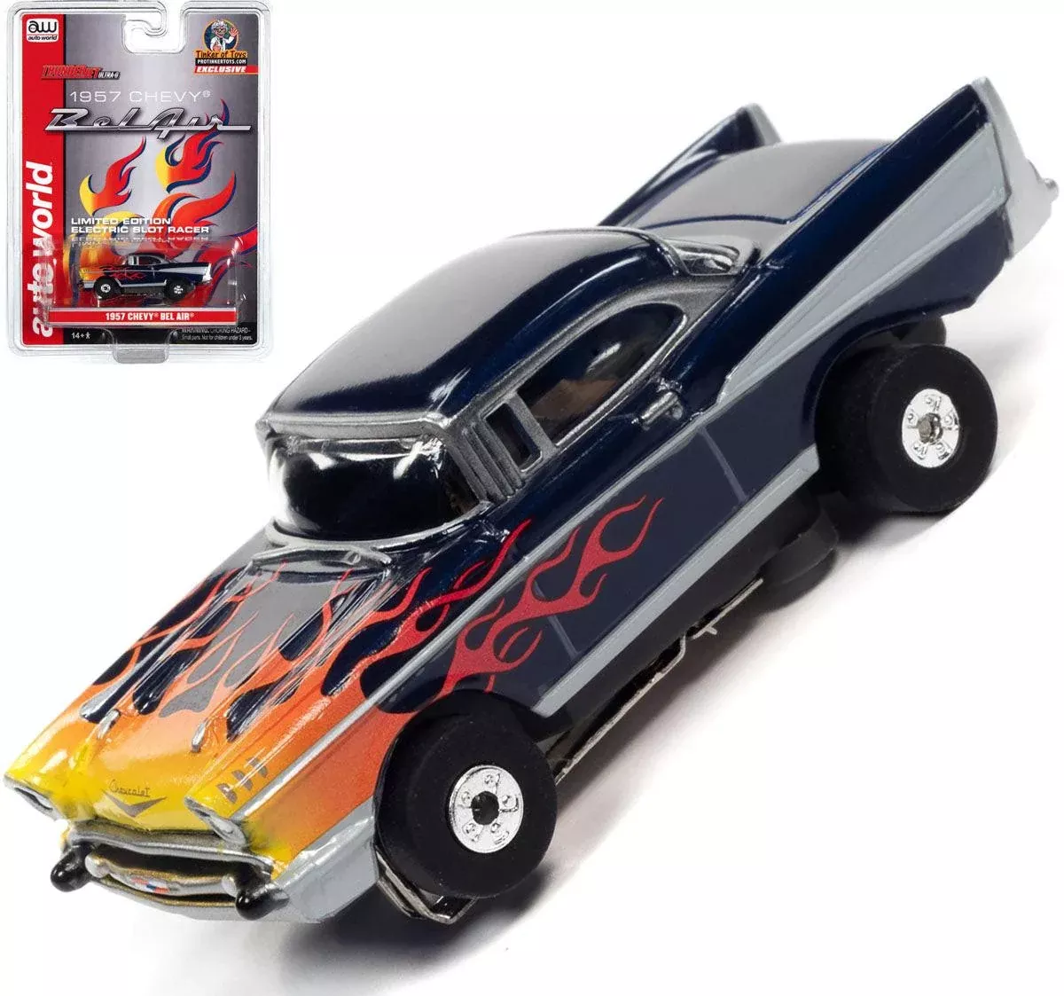 Auto World 1957 Chevrolet Bel Air Thunderjet Exclusive Limited Edition HO Slot Car Protinker