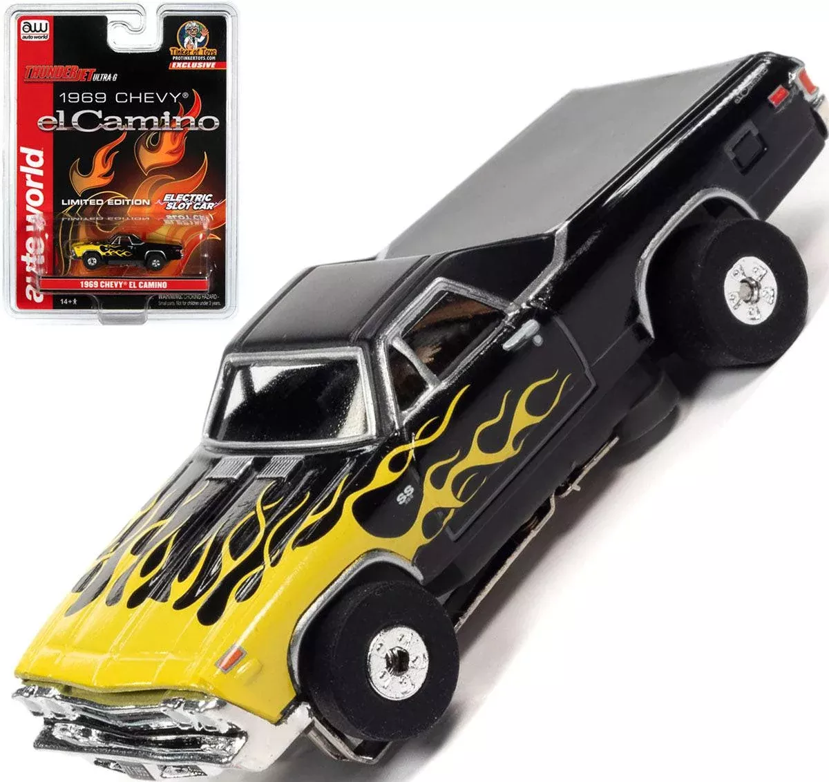 Auto World Exclusive Limited Edition 1969 ChevyEl Camino Thunderjet HO Slot Car
