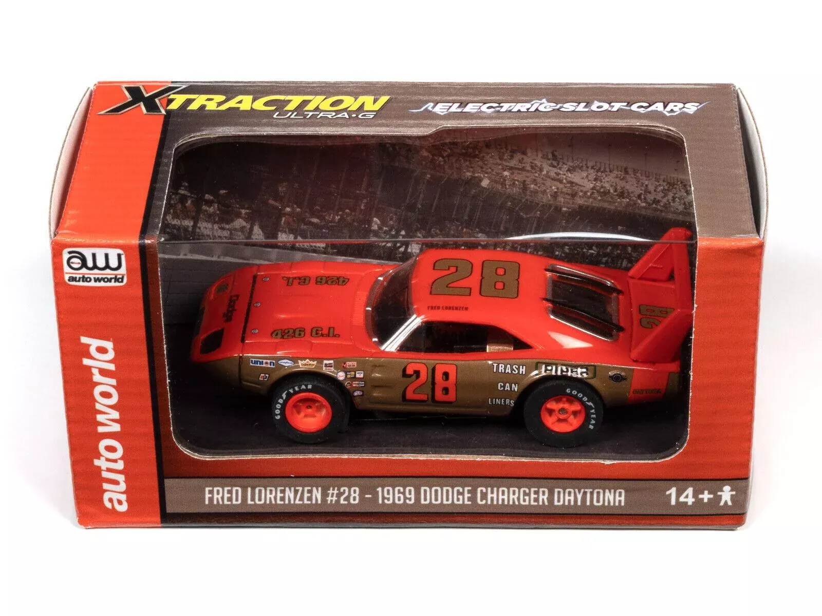 Auto World Fred Lorenzen 1969 Dodge Daytona for AFX HO slot car Exclusive