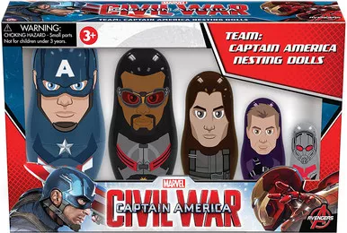 Avengers Captain America Civil War Team Captain America Nesting Dolls Marvel