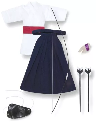 AZONE Pnm104-Nvy 1/6 Pure Neemo M Kyudo Uniform Set White & Navy