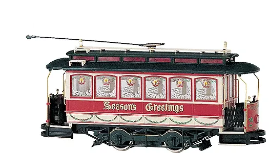 Bachmann 25127 On30 Scale Closed Street Car Christmas Seasons Greetings