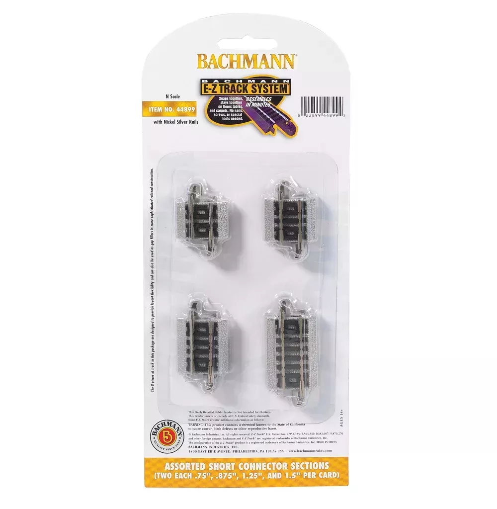 Bachmann 44899 N Scale E-Z Track Track Connector Assortment