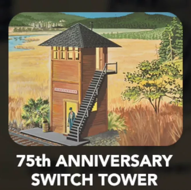 Bachmann Plasticville 45197 HO Scale 75th Anniversary Switch Tower Kit