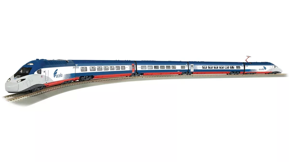 Bachmann Spectrum 01206 HO Scale Amtrak Acela II Starter Train Set