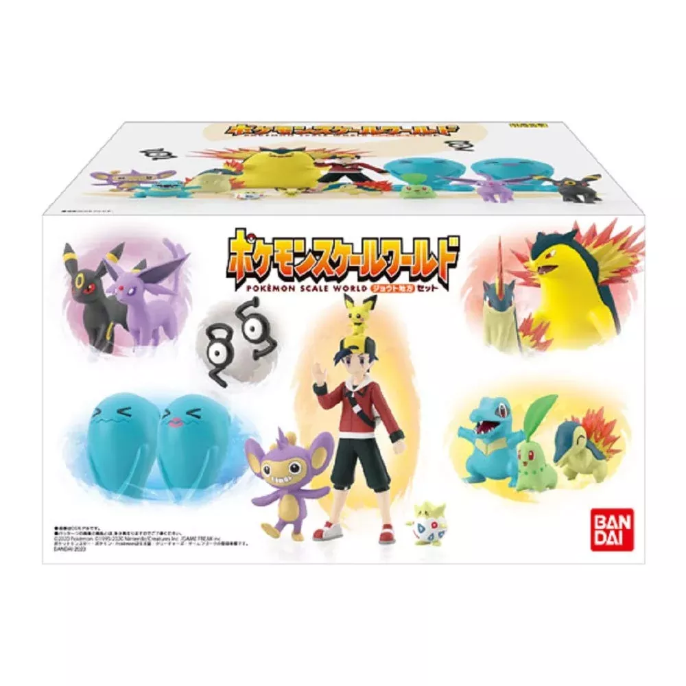 BANDAI CANDY Pokemon Scale World Johto Region Figure 1 Box 8 Pcs 15 Figures