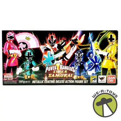 Bandai S.H. Figuarts Power Rangers Samurai SDCC 2013 Metallic Action Figure Set