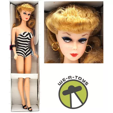 Barbie 35th Anniversary 1959 Reproduction Blonde Doll 1993 Mattel 11782