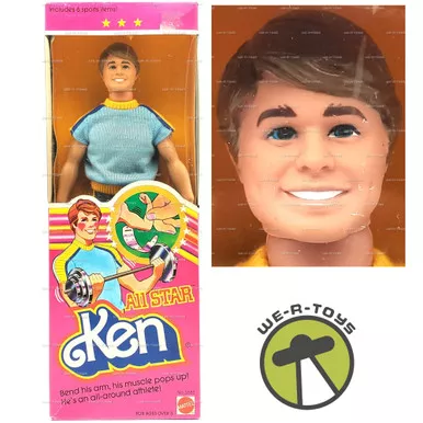 Barbie All Star Ken Doll With Flexible Arm Muscles 1981 Mattel #3553