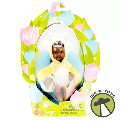 Barbie Friend of Kelly Easter Garden Tamika as a Chick Doll 2002 Mattel B1073