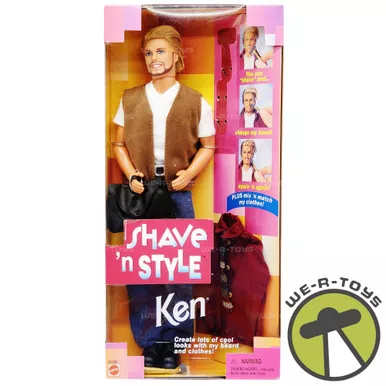 Barbie Shave 'n Style Ken Doll 1999 Mattel No. 23788 NEW