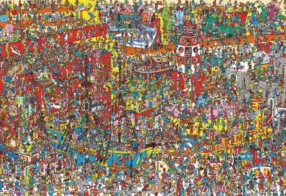 Beverly Jigsaw Puzzle 40-005 Where's Wally? Many Toys (40 L-Pieces) Large Piece Puzzle