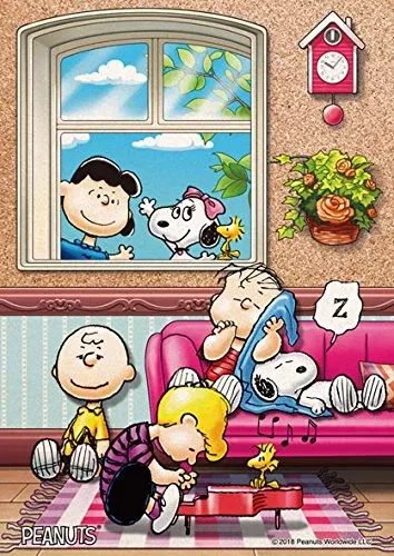 Beverly Jigsaw Puzzle 88-033 Cork Peanuts Snoopy Take A Nap With Piano (88 L-Pieces) Kid Puzzle
