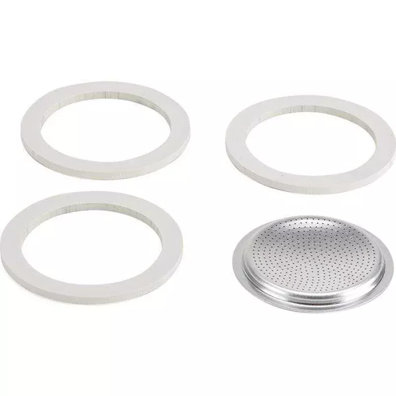 Bialetti 3 Cup Replacement Gaskets and Filter