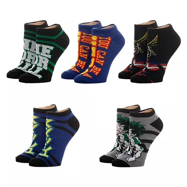Bioworld My Hero Academia 5 Pair Ankle Socks
