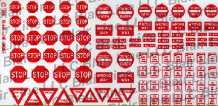 Blair Line 103 HO Scale Highway Signs Regulatory Signs #2