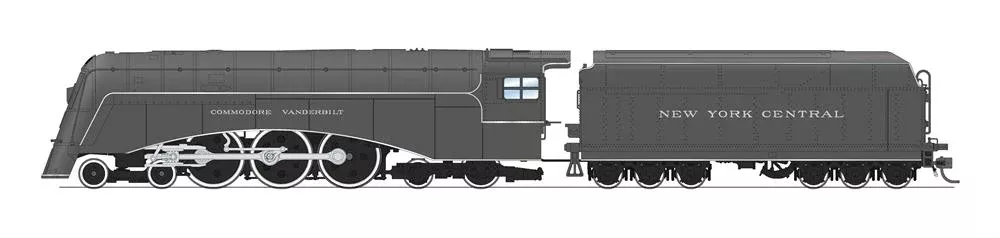 BLI 2841 HO Scale 4-6-4 New York Central Commodore Vanderbilt Hudson (Disk Drivers) NYC 5344