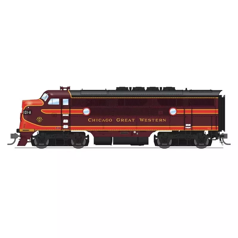 BLI 6662 HO Scale EMD F3A Chicago Great Western CGW 101C Paragon4 DCC