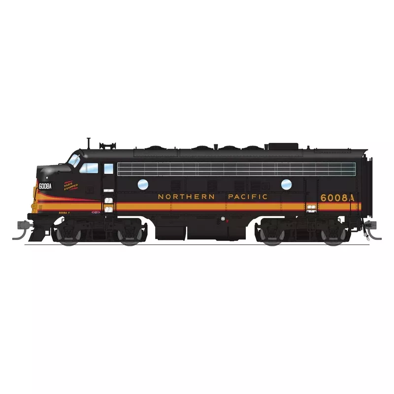 BLI 6677 HO Scale EMD F7A-B Diesel Set Northern Pacific NP 6008A/6008B Paragon4 DCC