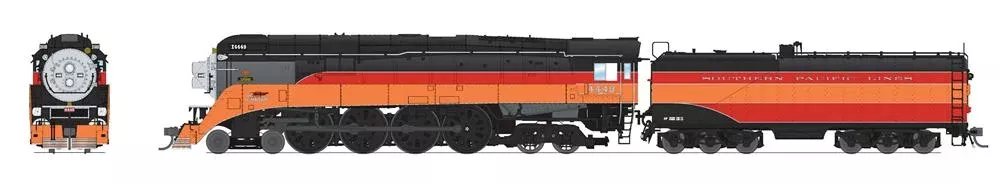 BLI 7610 HO ScaleGS-4 Southern Pacific 4449 Daylight Modern Excursion Paragon4 Hybrid