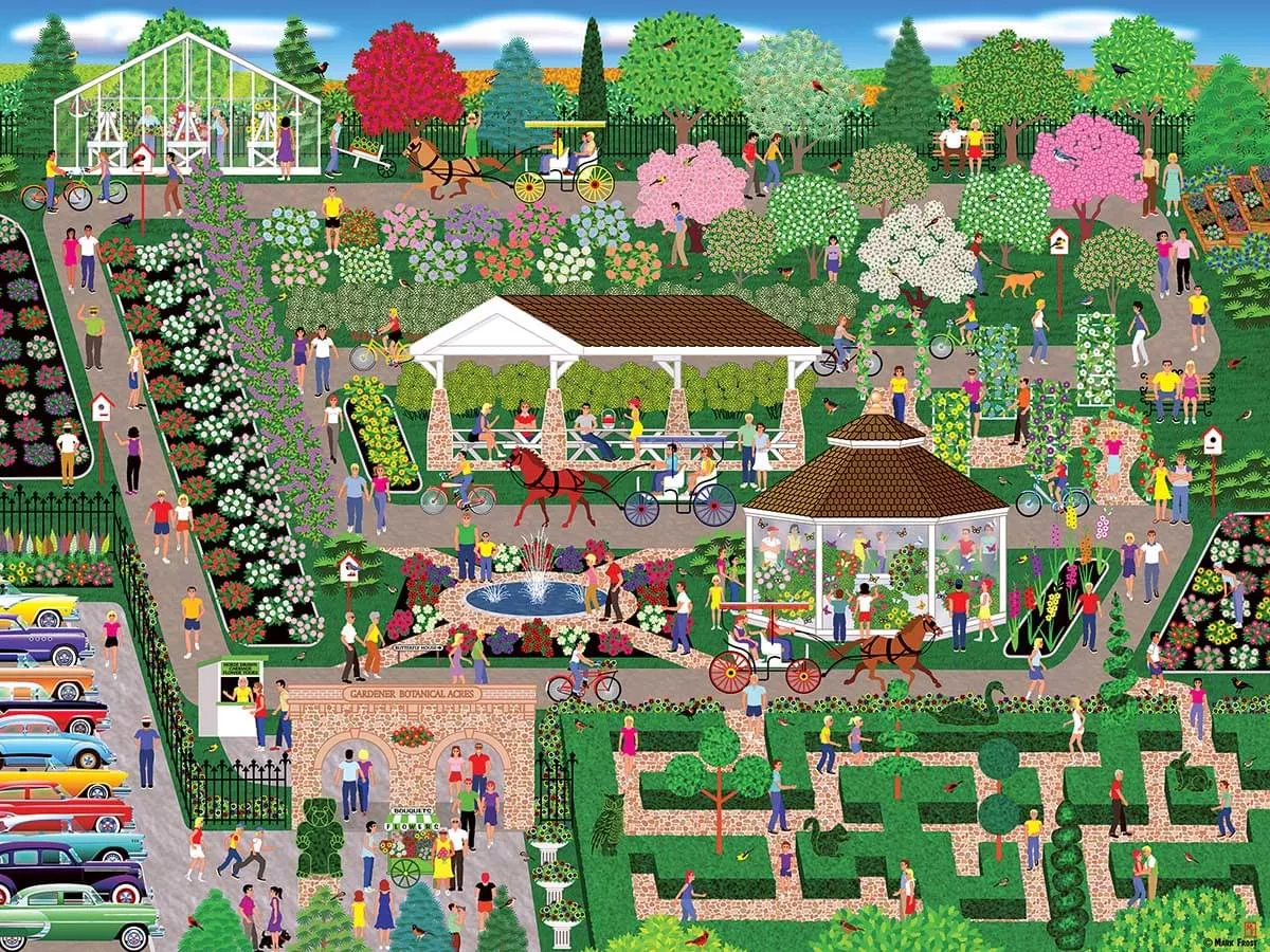 Botanical Garden Flower Show 300 Piece Jigsaw Puzzle