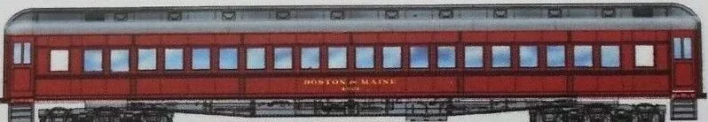 Branchline Trains 5107 HO Scale 80' Single Window Coach Kit Boston & Maine B&M 4620