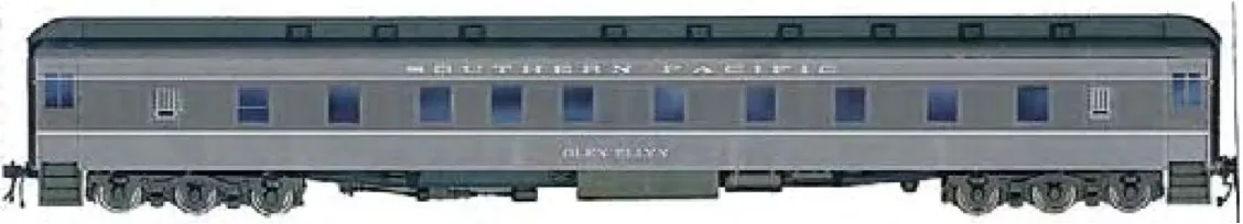 Branchline Trains 5625 HO Scale Pullman 6-3 Sleeper Car Kit Southern Pacific SP "Glen Aladale"