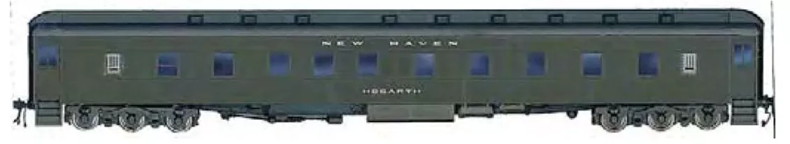 Branchline Trains 5626 HO Scale Pullman 6-3 Sleeper Car Kit New Haven "Hogarth"