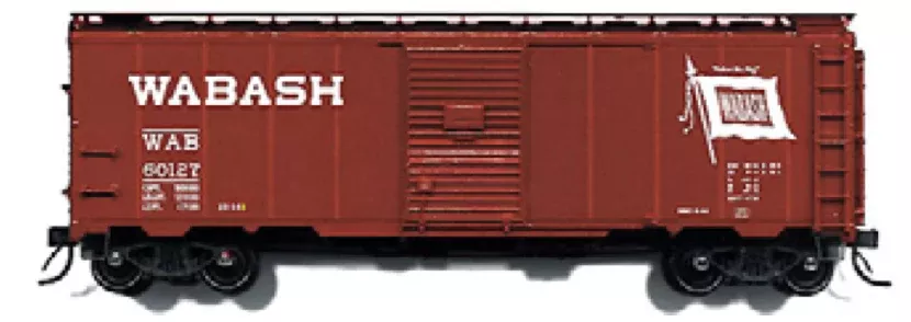 Branchline Trains 8043 HO Scale 40' AAR Boxcar Kit Wabash WAB 60128