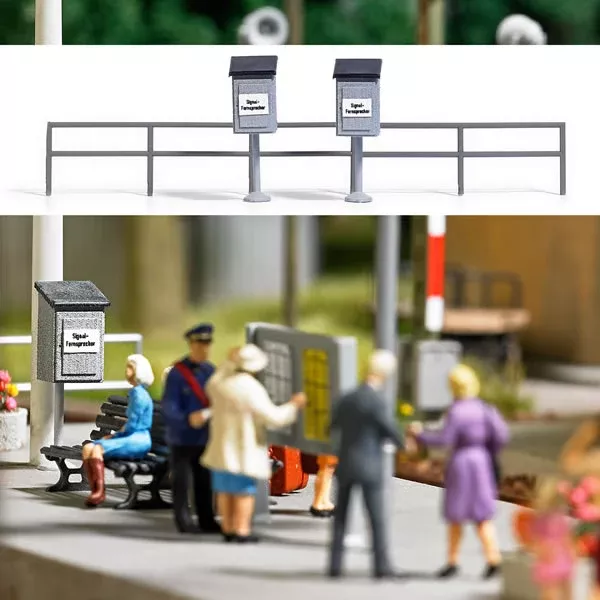 Busch 1626 HO Scale Wooden Dispatcher Telephone Boxes, Pkg(2)