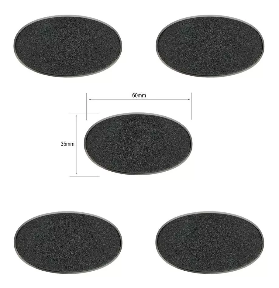 Citadel: 60x35mm Oval Bases (5)