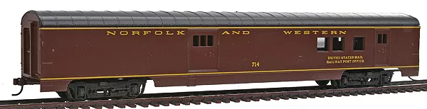 Con-Cor 927R HO Scale 72' RPO Car Norfolk & Western NW 499