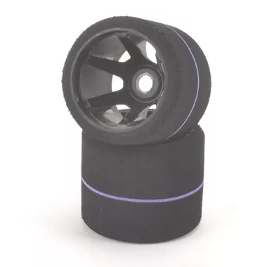 Contact RC JT3-38USR 1/12 Hex Rear Tires 38Sh USA Spec Purple w/ Black Rim (2)