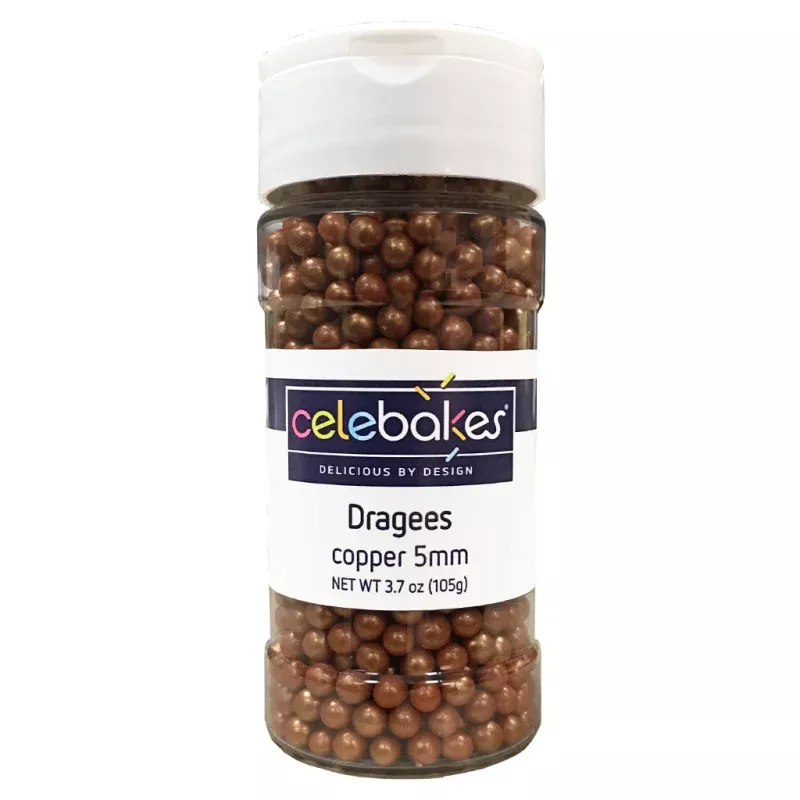 Copper Dragees 5mm, 3.7 oz. #7500-785810C