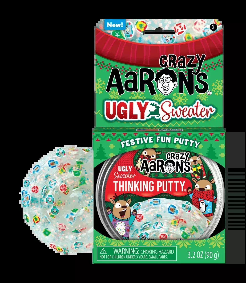 Crazy Aaron’s Thinking Putty Hide Inside! Holiday – Ugly Sweater