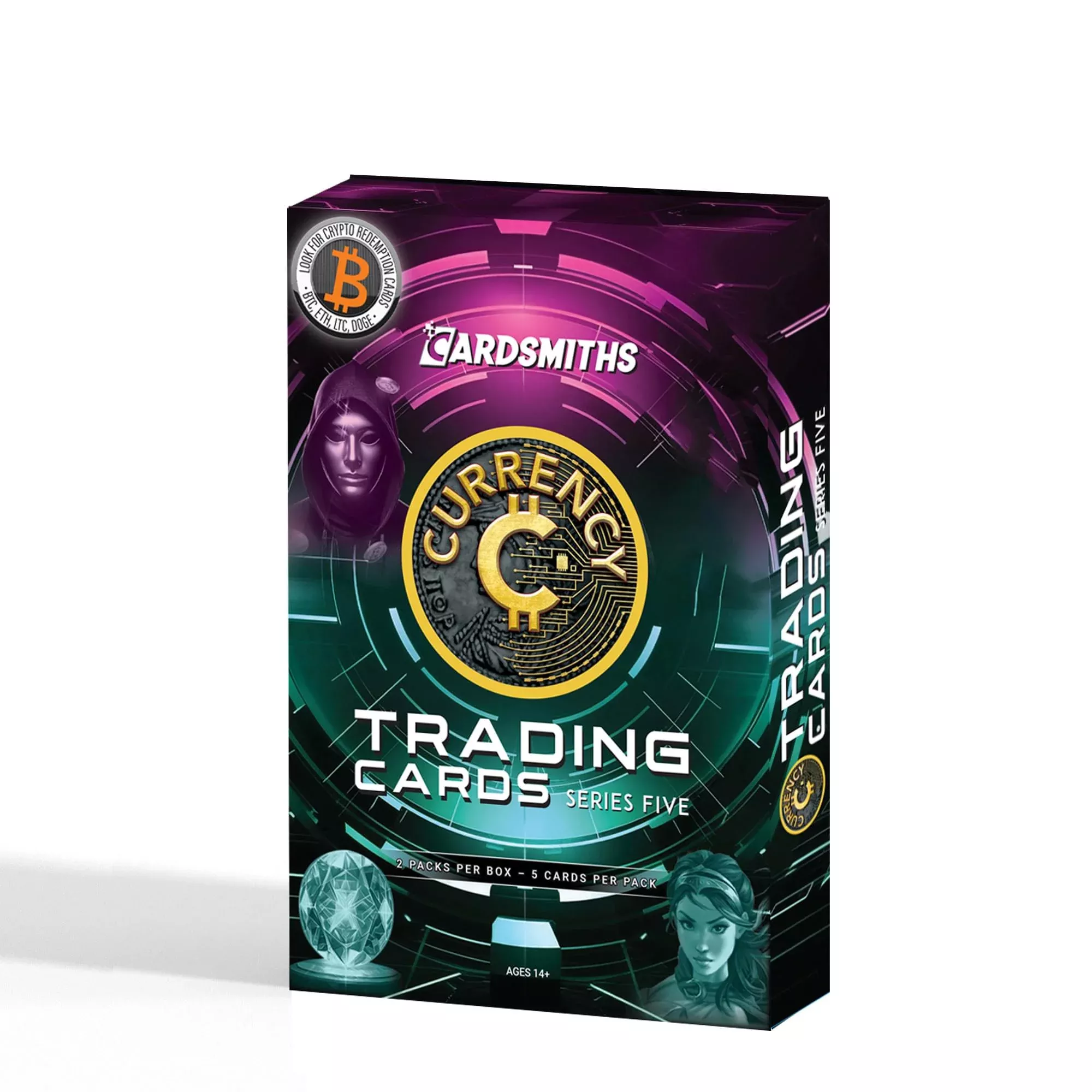 Currency Series 5 Trading Cards Collector Box | 2 Packs