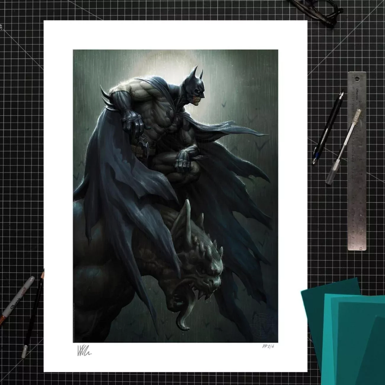 DC Comics Batman Art Print 46 x 61 cm - Unframed